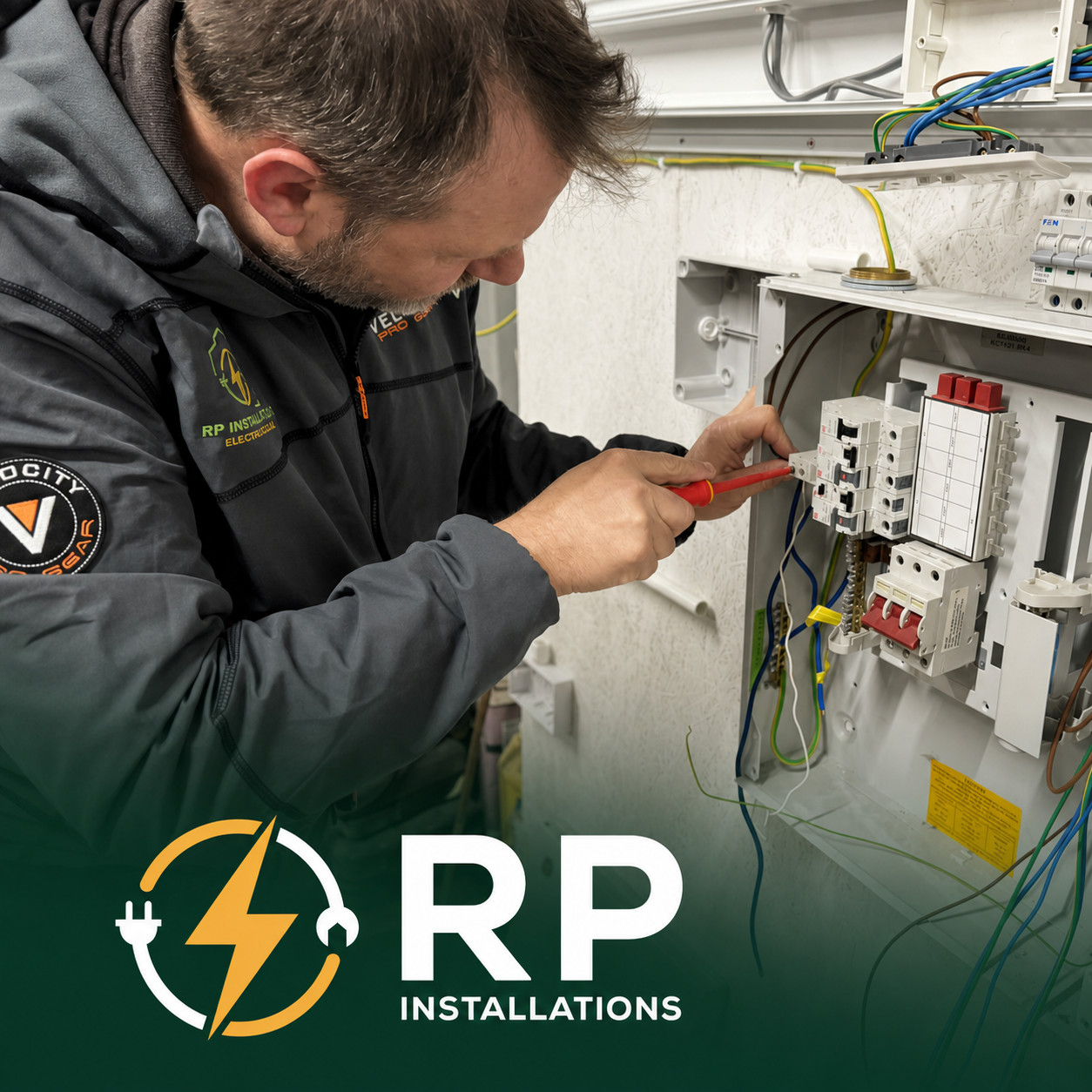 R P Installations logo